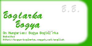 boglarka bogya business card